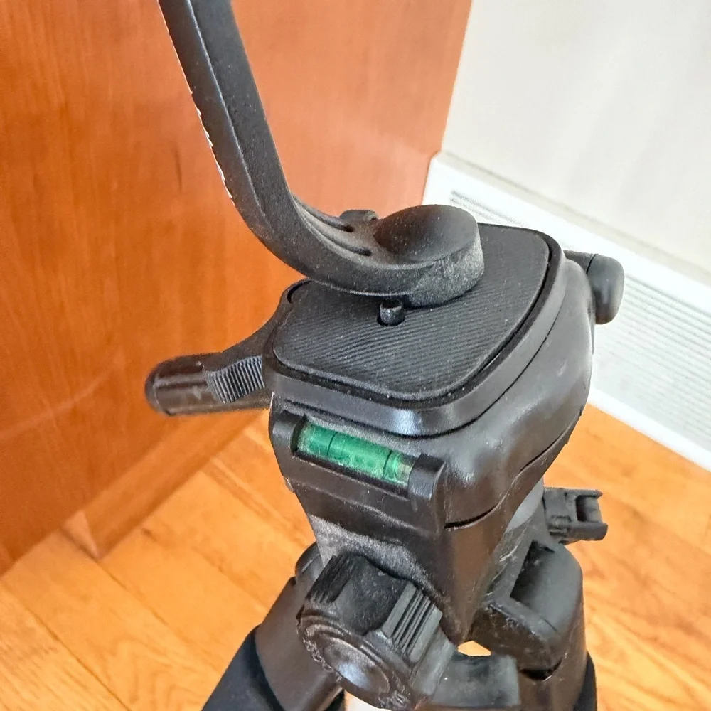 Bower Camera Video Black and Silver Tripod High Quality Adjustable Sturdy